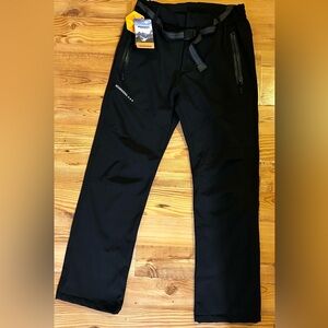 Black Men’s Cargo Pants - Weather-Resistant Utility Trousers